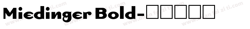 Miedinger Bold字体转换